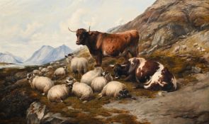 THOMAS SIDNEY COOPER (BRITISH 1803 - 1902), THE NOON-DAY REST