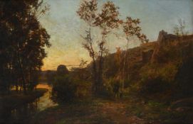 ATTRIBUTED TO CHARLES-FRANÇOIS DAUBIGNY (FRENCH 1817-1878), PAYSAGE