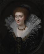 CIRCLE OF MICHIEL JANSZ. VAN MIEREVELT (DUTCH 1567-1641), PORTRAIT OF A LADY IN A BLACK DRESS