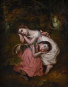 BRITISH SCHOOL (19TH CENTURY), CHILDREN SLEEPING IN A WOODLAND