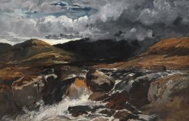 WILLIAM MÜLLER (SWISS 1881-1918), A HIGHLAND TORRENT
