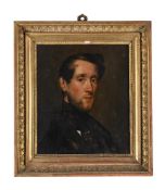 ATTRIBUTED TO GEORGE FREDERIC WATTS (BRITISH 1817-1904), PORTRAIT OF A GENTLEMAN