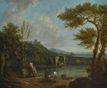 RICHARD WILSON (BRITISH 1714-1782) AND LATER INTERVENTIONS, A VIEW OF LAKE AVERNUS
