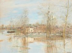 ‡ JEAN-FRANÇOIS RAFFAËLLI (FRENCH 1850-1924), L'INONDATION DANS LA PLAINE
