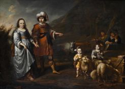 ISAAC JACOBSZ, VAN HOOREN (DUTCH CIRCA 1610-1651/2), PORTRAIT OF A GENTLEMAN AND A LADY