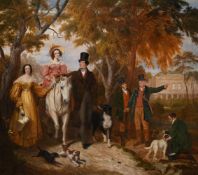 RAMSEY RICHARD REINAGLE (BRITISH 1775 - 1862), PORTRAIT OF EDWARD VERNON AND HIS WIFE