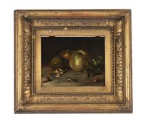 FRENCH SCHOOL (CIRCA 1900), STILL LIFE WITH APPLES AND NUTS