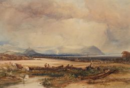 ANTHONY VANDYKE COPLEY FIELDING (BRITISH 1787-1855), A DISTANT VIEW OF MINEHEAD AND DUNSTER CASTLE