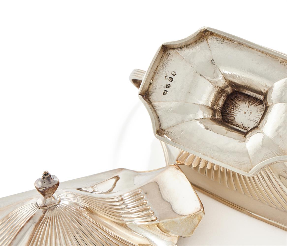 A SET OF FOUR GEORGE III SILVER SAUCE TUREENS - Image 3 of 3
