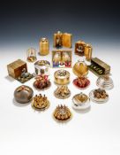STUART DEVLIN, THE TWELVE DAYS OF CHRISTMAS, TWELVE SILVER, SILVER GILT AND ENAMEL SURPRISE BOXES