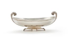 A SILVER TWIN HANDLED BOWL