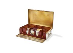 A SILVER SMOKER'S BOX AND COMPENDIUM