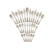 A VICTORIAN KINGS PATTERN PART TABLE SERVICE