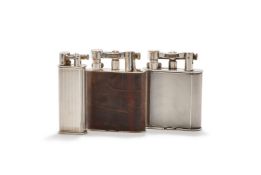 Y DUNHILL, A FRENCH ART DECO SILVER TABLE LIGHTER