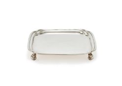 A SILVER SHAPED SQUARE LETTER TRAY