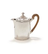 A GEORGE III SILVER OVAL TEAPOT