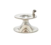 A LATE VICTORIAN SILVER CANDLE HOLDER