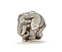 PATRICK MAVROS, A SILVER MODEL OF ZOZO THE ELEPHANT