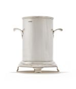 A SILVER BOTTLE HOLDER