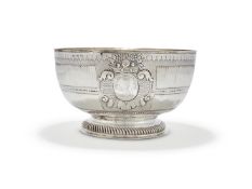 A QUEEN ANNE BRITANNIA STANDARD PUNCH BOWL
