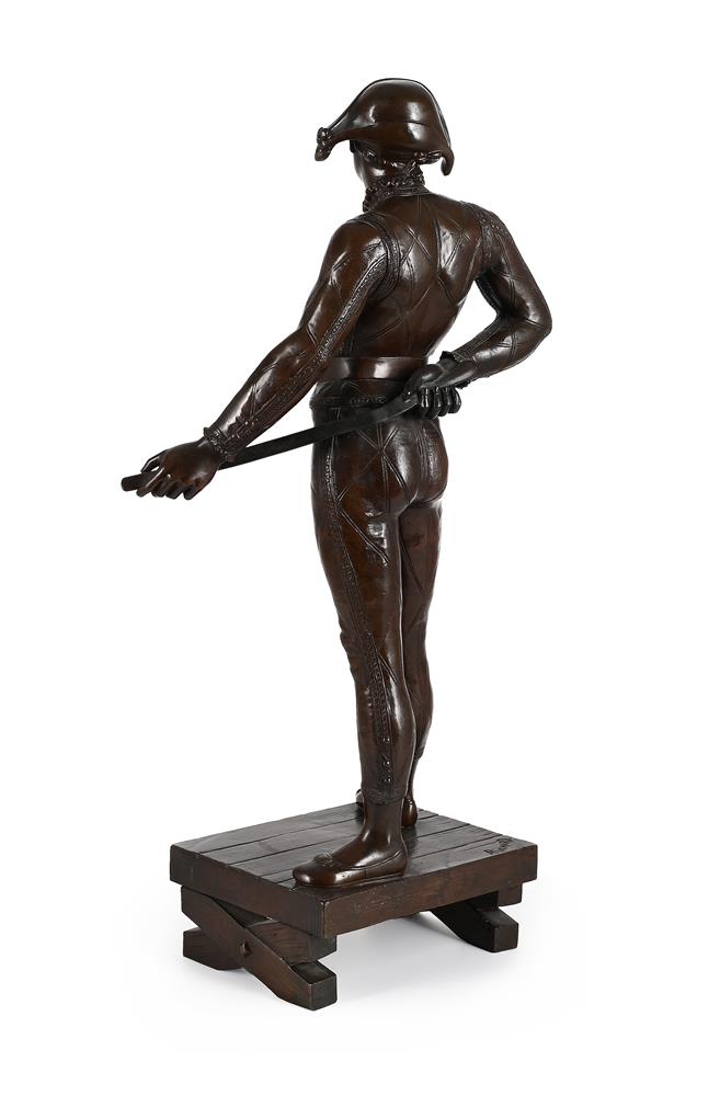 ALFRED PIERRE RICHARD (1844-1884), A LARGE BRONZE FIGURE 'THE HARLEQUIN', LATE 19TH CENTURY - Image 3 of 6