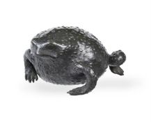 AN ITALIAN BRONZE MODEL OF A TOAD, POSSIBLY PADUA, 16TH CENTURY