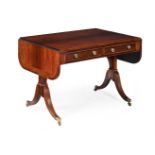 Y A GEORGE III ROSEWOOD AND PARTRIDGEWOOD CROSSBANDED SOFA TABLE, ATTRIBUTED TO GILLOWS, CIRCA 1800