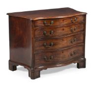 A GEORGE III MAHOGANY SERPENTINE COMMODE, IN THE MANNER OF WILLIAM BRADSHAW, CIRCA 1770