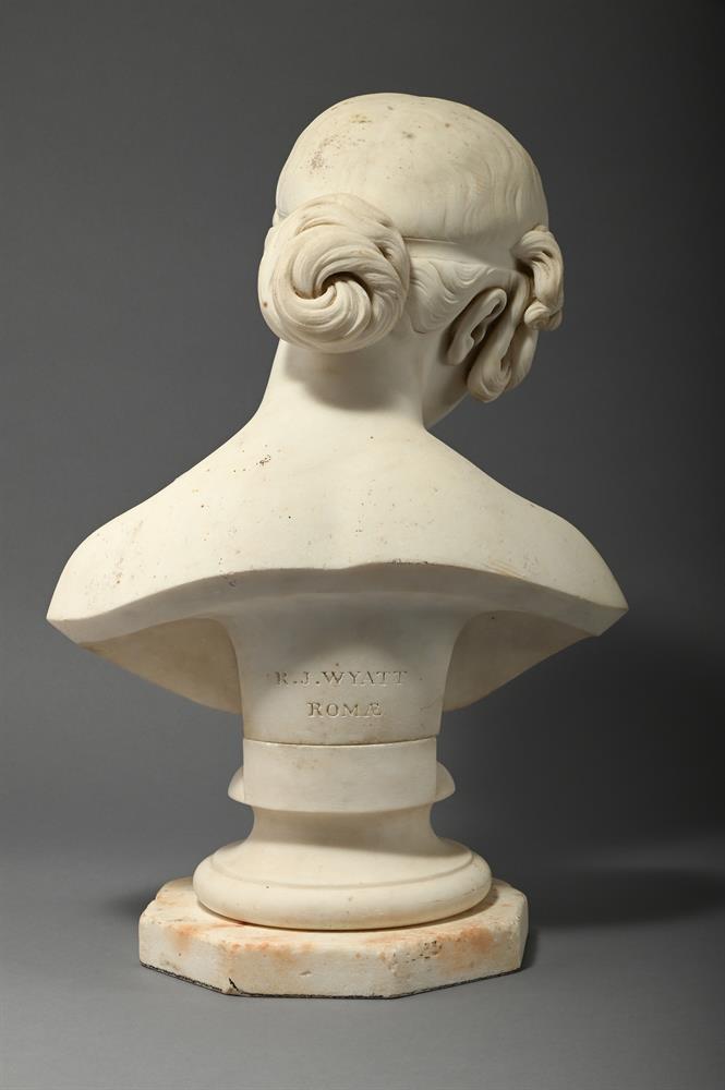 RICHARD JAMES WYATT (1795-1850), A WHITE MARBLE BUST OF A YOUNG NYMPH, CIRCA 1830-1850 - Image 7 of 8