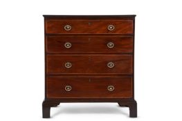 A GEORGE III MAHOGANY CHEST OF DRAWERS, ATTRIBUTED TO GILLOWS, CIRCA 1800