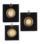 TWO WAX PORTRAIT RELIEFS OF SIR ROBERT PEEL AND THE DUKE OF WELLINGTON, BY JOHN DE VEAUX