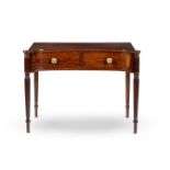 Y A REGENCY MAHOGANY INVERTED BOWFRONT SIDE TABLE, CIRCA 1815