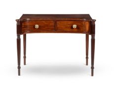 Y A REGENCY MAHOGANY INVERTED BOWFRONT SIDE TABLE, CIRCA 1815