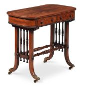 A REGENCY MAHOGANY DRESSING OR SIDE TABLE, ATTRIBUTED TO GILLOWS, CIRCA 1820