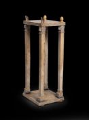 A RARE ITALIAN SIENA MARBLE AND ALABASTER TWO TIER SIDE TABLE, LATE 19TH CENTURY