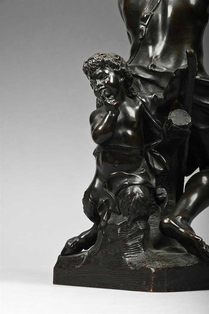 AFTER ANTOINE COYSEVOX, A FRENCH BRONZE GROUP 'FAUNE ET SATYRE', LATE 19TH CENTURY - Image 4 of 5