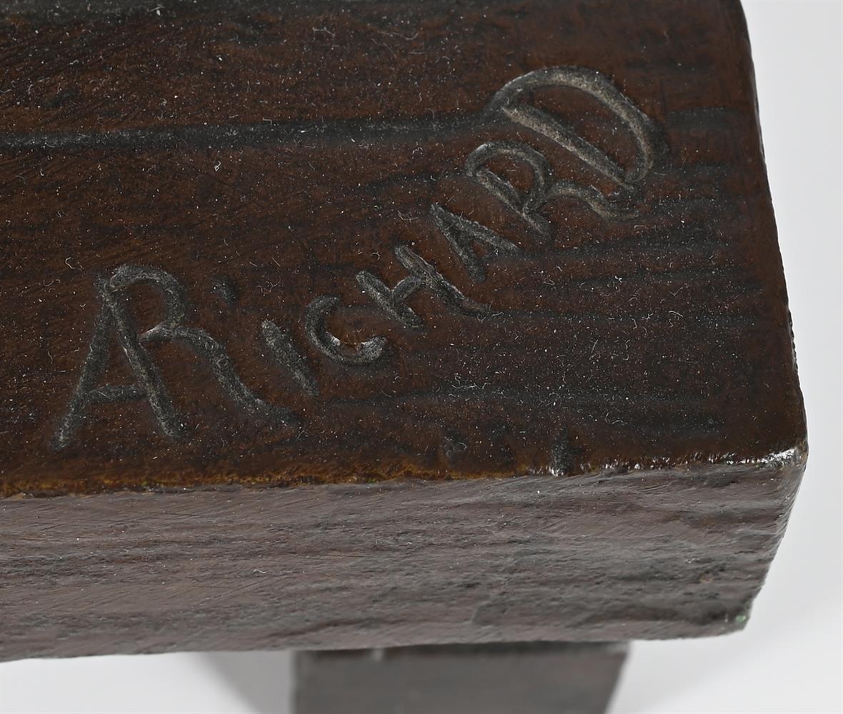 ALFRED PIERRE RICHARD (1844-1884), A LARGE BRONZE FIGURE 'THE HARLEQUIN', LATE 19TH CENTURY - Image 5 of 6