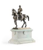 AFTER VERROCCHIO, AN ITALIAN BRONZE MODEL OF THE EQUESTRIAN MONUMENT TO BARTOLOMEO COLLEONI