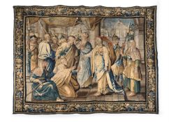 A FLEMISH BIBLICAL NARATIVE TAPESTRY DEPICTING JUDITH AND THE BETHULIANS, 17TH CENTURY