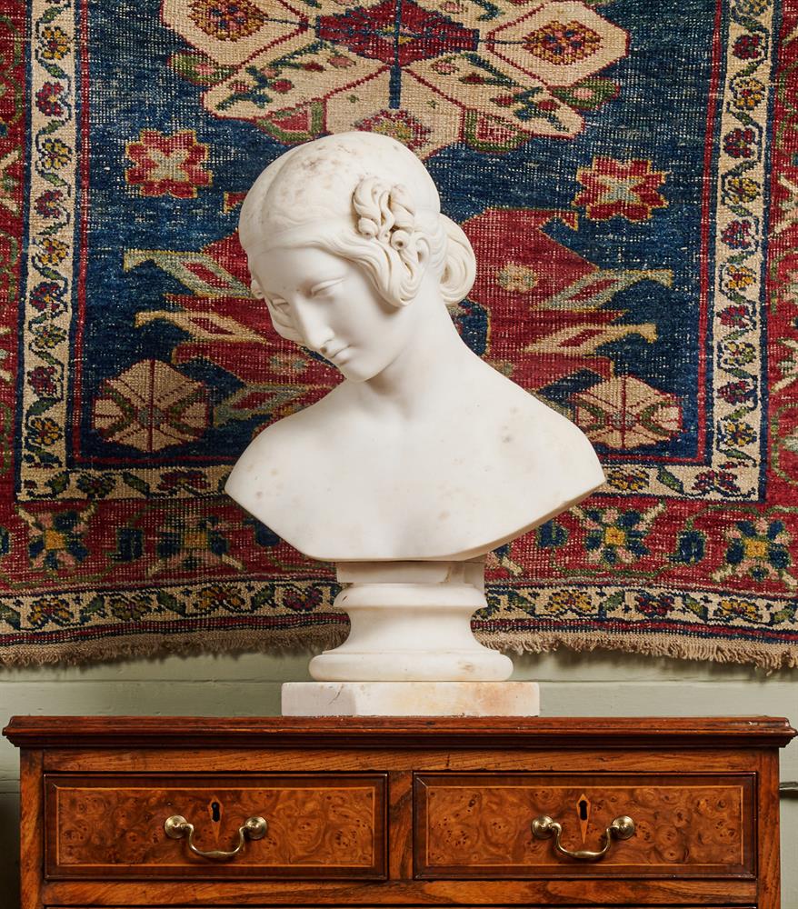 RICHARD JAMES WYATT (1795-1850), A WHITE MARBLE BUST OF A YOUNG NYMPH, CIRCA 1830-1850 - Image 8 of 8