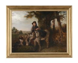 EDWARD ROBERT SMYTHE (BRITISH 1810-1899), GIRL WITH A DONKEY