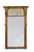 A GEORGE IV GILTWOOD WALL MIRROR, CIRCA 1830