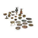 A COLLECTION OF VARIOUS METALWARES INCLUDING ISLAMIC, INDIAN AND EUROPEAN ITEMS