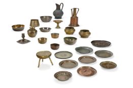 A COLLECTION OF VARIOUS METALWARES INCLUDING ISLAMIC, INDIAN AND EUROPEAN ITEMS