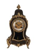Y A FRENCH GILT BRASS MOUNTED BOULLE SMALL MANTEL CLOCK IN LOUIS XV STYLE, RICHARD ET CIE, CIRCA 189