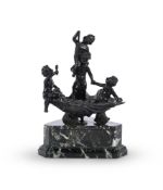 A BRONZE GROUP IN THE MANNER OF FRANCESCO BERTOS, LATE 17TH CENTURY