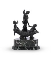 A BRONZE GROUP IN THE MANNER OF FRANCESCO BERTOS, LATE 17TH CENTURY