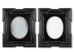 A PAIR OF EBONISED PICTURE FRAMES, DUTCH, LATE 19TH OR EARLY 20TH CENTURY