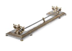 A STEEL AND BRONZE FENDER, SECOND QUARTER 19TH CENTURY
