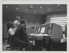 [Mercury Redstone 3] CHRIS KRAFT AT MISSION CONTROL DURING THE US' INAUGURAL CREWED SPACE MISSION.
